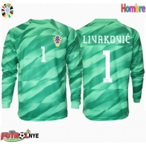 Camiseta Croacia Dominik Livakovic #1 Portero Visitante Equipación Eurocopa 2024 manga larga